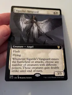 Sigarda's Vanguard Extended Art Magic The Gathering IMH Near Mint - Image 2