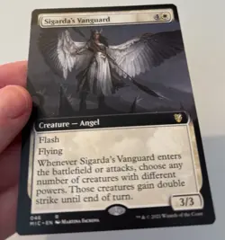 Sigarda's Vanguard Extended Art Magic The Gathering IMH Near Mint - Image 4