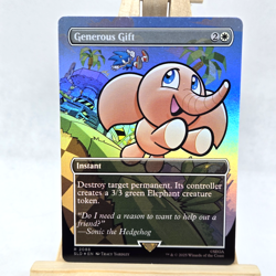 Generous Gift (2088) (Rainbow Foil) Secret Lair Drop Foil SONIC MAGIC MTG NM - Image 1