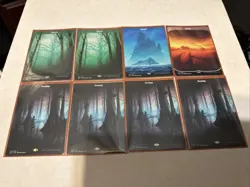 8 Unstable Full Art Basic Land Set Non Foil MTG UST John Avon NM - Image 1