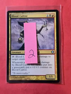 2008 Magic The Gathering Shards of Alara #157 Blood Cultist, UC, NF, cd2 - Image 3