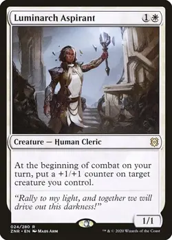 LUMINARCH ASPIRANT mtg NM-M Zendikar Rising 1 Rare - Image 1