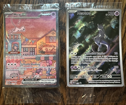 Pokemon 2023 SV 151 Mew ex SVP53 & Mewtwo SVP5 Sealed Promo cards Fast Shipping - Image 1