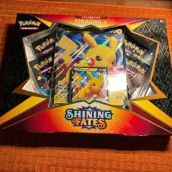 Pokemon TCG Shining Fates Pikachu V Collection Box Factory Sealed Brand New - Image 1