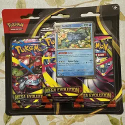 Pokemon Mega Evolution 3 Pack Blister ME01 Golduck - Image 1