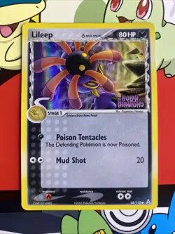 Lileep 68/110 Reverse Holo Delta Species EX Holon Phantoms Stamped Pokemon Card - Image 1