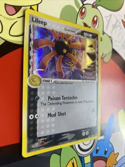Lileep 68/110 Reverse Holo Delta Species EX Holon Phantoms Stamped Pokemon Card - Image 2
