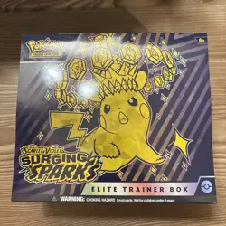 Pokemon TCG Scarlet & Violet Surging Sparks Pokemon Sealed Elite Trainer Box ETB - Image 1