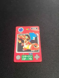 1997 Played Pokemon 006 Charizard Mini Carddass Pocket Monsters Zukan Japanese - Image 1