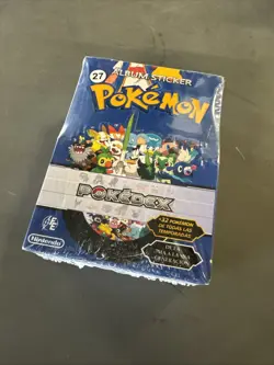 30 Packs New 2025 Peru Pokemon Blue Vol 3 Pokedex Sticker Booster Flash Editon - Image 1