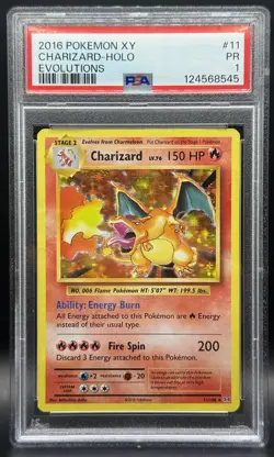 Pokemon TCG PSA 1 POOR Charizard Holo XY Evolutions 11/108 *LOW POP* - Image 1