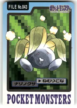 1997 LP Pokemon Oddish No. 043 Bandai Carddass Series 3-4 Japanese - Image 1