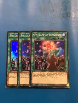 YUGIOH 3x Super Rare Spellbook Of Knowledge INCH-EN059 1st Edition - Image 1