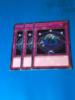 YUGIOH 3x Secret Rare Summon Limit RA01-EN070 1st Edition - Image 1
