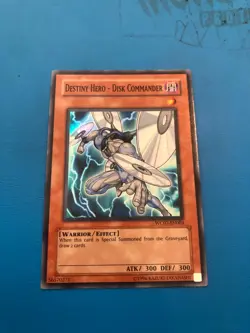 YUGIOH Super Rare Destiny Hero - Disk Commander WC07-EN003 - Image 1