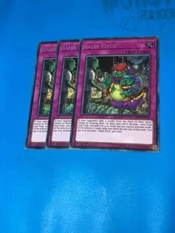 YUGIOH 3x Secret Rare Sales Pitch IGAS-EN076 1st Edition - Image 1