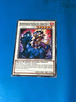 YUGIOH Common Brotherhood Of The Fire Fist - Horse Prince OP12-EN020 - Image 1