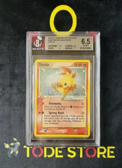 Pokemon Card Torchic Gold Star Ex Team Rocket Returns 108/109 BGS 6.5 ENG 2004 - Image 1