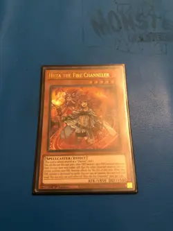 YUGIOH Ultra Rare Hiita The Fire Charmer DUNE-EN026 1st Edition - Image 1