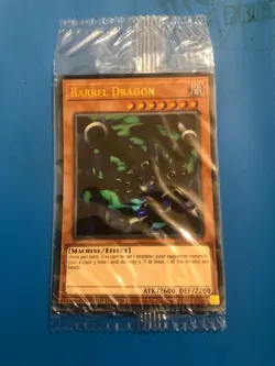YUGIOH Ultra Rare Barrel Dragon LART-EN037 SEALED - Image 1