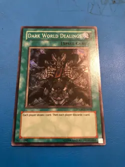 YUGIOH Super Rare Dark World Dealings STON-EN038 - Image 1