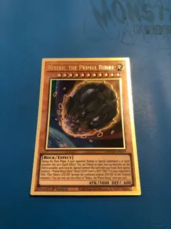 YUGIOH Gold Rare Nibiru, The Primal Being MAGO-EN019 1st Edition - Image 1