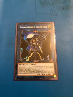 YUGIOH Secret Rare Underworld Goddess Of The Closed World MP22-EN028 1st Edition - Image 1