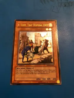 YUGIOH Ultimate Rare A-Team: Trap Disposal Unit RDS-EN033 1st Edition - Image 1