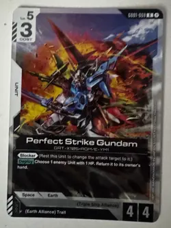 Gundam Card Game - Newtype Rising - GD01-068 R - Perfect Strike Gundam - Image 1