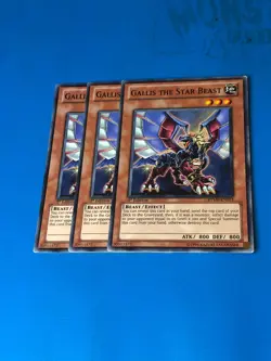 YUGIOH 3x Common Gallis The Star Beast RYMP-EN013 1st Edition - Image 1