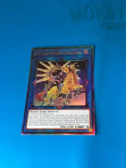 YUGIOH Ultimate Rare Knightmare Unicorn RA01-EN043 1st Edition - Image 1