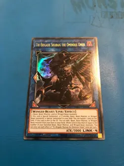 YUGIOH Ultra Rare Tri-Brigade Shuraig The Ominous Omen MP21-EN198 1st Edition - Image 1