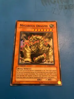 YUGIOH Super Rare Megarock Dragon TLM-EN015 1st Edition - Image 1