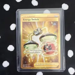 Energy Switch 212/195 Gold Secret Rare Holo Card Silver Tempest NM/M Pokemon TCG - Image 1