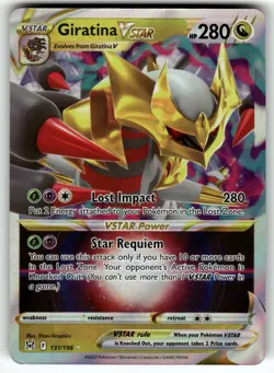 Giratina VSTAR 131/196 SWSH11: Lost Origin LP Pokemon Card TCG - Image 1