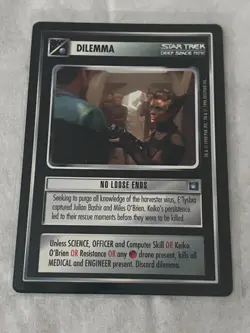 Star Trek CCG 1E DS9 NO LOOSE ENDS RARE Card NEVER PLAYED - Image 1