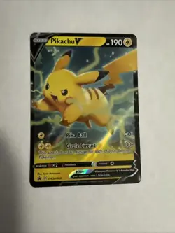 Pikachu V SWSH063 | Sword & Shield Promo Cards | NM Pokemon Tcg Card - Image 1