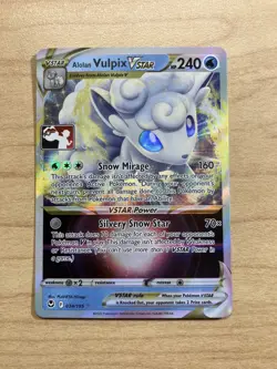 Alolan Vulpix VSTAR 034/195 Prize Pack Series Cards Holo Near Mint - Image 1