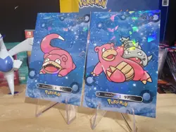 Slowpoke & Slowbro - Pokemon 2024 Card Database 1 Cracked Ice Holo US Seller - Image 1