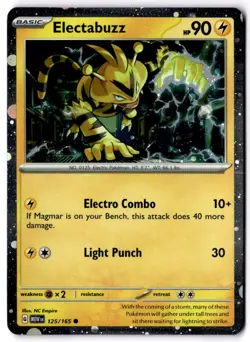 Electabuzz - (Cosmos Holo) Promo Miscellaneous Cards & Products 125/165 NM - Image 1