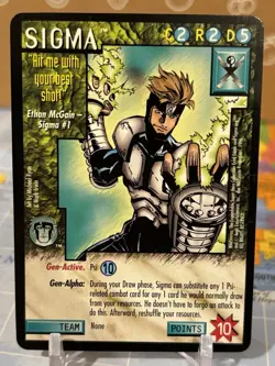 Wildstorms CCG Sigma Rare Card Fire From Heaven Gen13 Image Universe DC Comics - Image 1