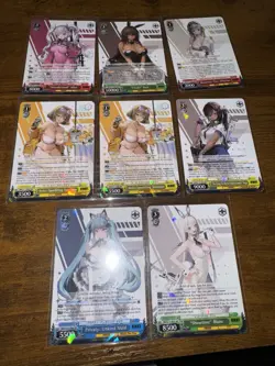 Nikke Weiss Schwarz Cards 8 Double Rares Ft. Sparkling Summer & Noir From Box - Image 1