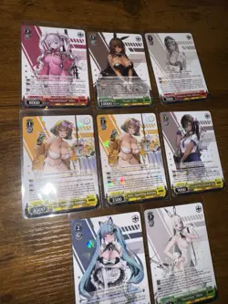 Nikke Weiss Schwarz Cards 8 Double Rares Ft. Sparkling Summer & Noir From Box - Image 2