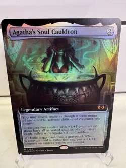 Agatha's Soul Cauldron (Extended Art) Wilds of Eldraine Foil - Image 1
