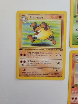 Set Of 4 VINTAGE 1st EDITION Jungle Uncommon Pokemon Cards - Image 2