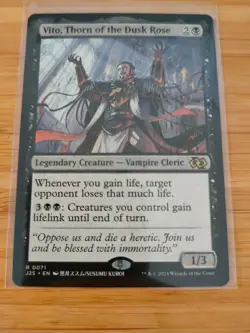 MTG Vito, Thorn of the Dusk Rose 0071 J25 / Foundations M/NM Free UK P&P - Image 1