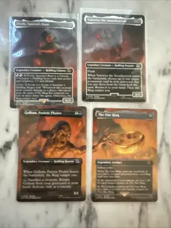 Magic MTG The One Ring Borderless Foil Promo #0451 Lord Of The Rings LoTR - Image 1