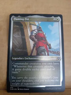 MTG Flaming Fist (474/1080) Commander Legends Battle for Baldur's Gate LP FOIL - Image 1