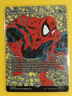 Arachnogenesis (Borderless) - Spider-Man - Magic: The Gathering 0031 NM - Image 1