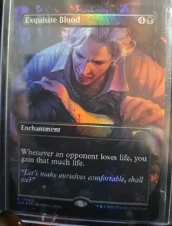 Exquisite Blood (Rainbow Foil) Secret Lair MTG Near Mint - Image 1